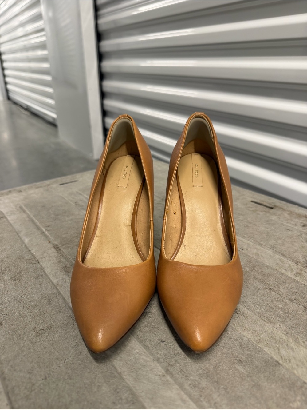 ALDO Tan Pointed Toe Pumps - Picture 4 of 6